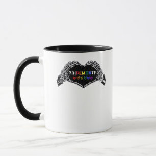 Taza Skeleton Heart Hands LGBTQIA