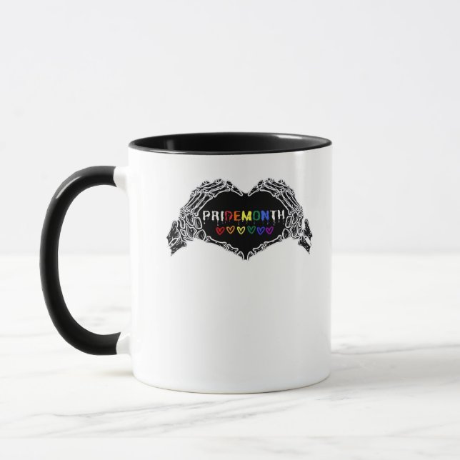 Taza Skeleton Heart Hands LGBTQIA (Izquierda)