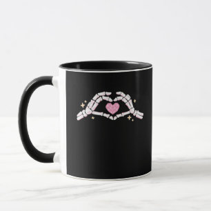 Taza Skeleton Mands Heart Funny
