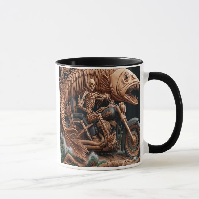 Taza skeleton recorrió su camino de ciclismo de helicóp (Derecha)