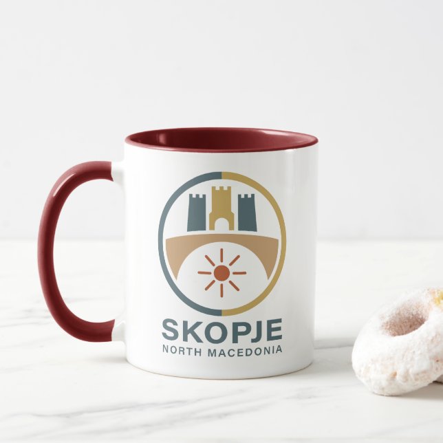 Taza Skopje North Macedonia Europe (Con donut)
