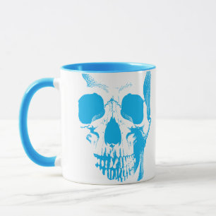 Taza Skull Face Blue