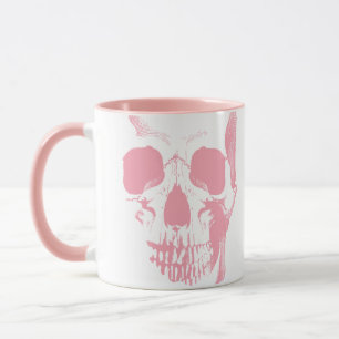 Taza Skull Face Rosa
