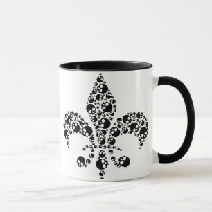 Taza Skull Fleur De Lis