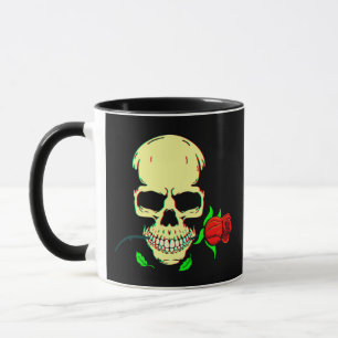 Taza Skull N Roses 3D