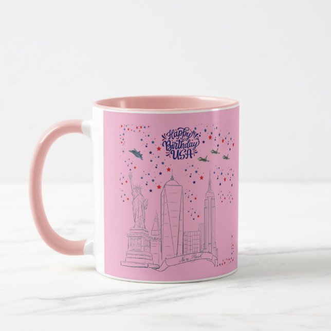 Taza Sky of Liberty Flames pink (Izquierda)