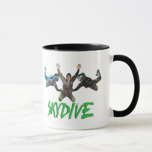 Taza Skydive - texto verde
