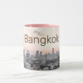 Taza Skyline Sunset Panorama BKK Tailandia