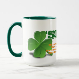 Taza Slainte irlandés con poema St. Patrick's Day Mug