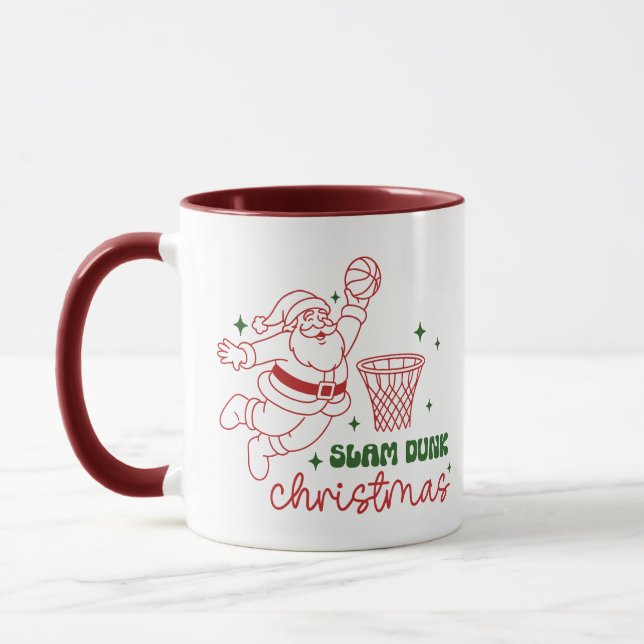 Taza Slam Dunk Christmas Basketball (Izquierda)