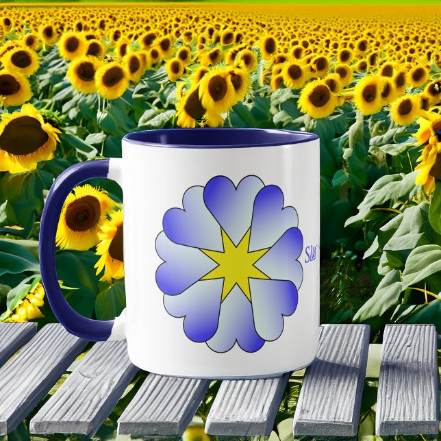 Taza Slava Ukraini Sunflower (Subido por el creador)