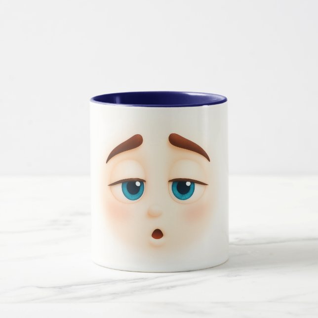Taza Sleepy blue eyes – barely awake big mood (Centro)