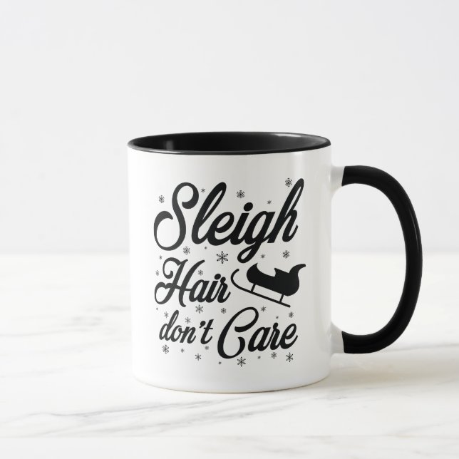 Taza Sleigh Hair no le importa (Derecha)