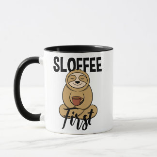 Taza Sloffee - animal de remolón y café