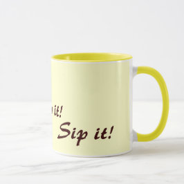 Taza slogan original de tomar té divertido