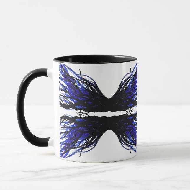 Taza Sloth Abstract 7 Deadly Sins Alcohol Ink Art (Izquierda)