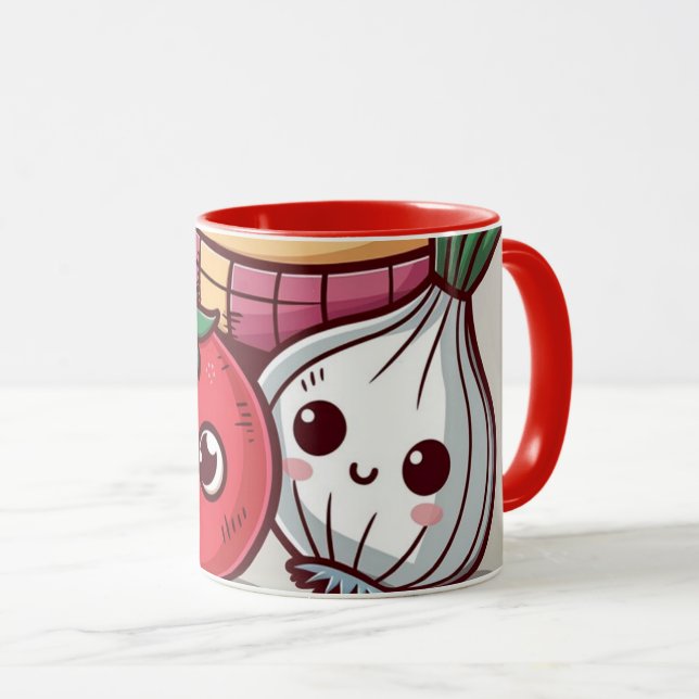 Taza Smiling Veggies Coffee Mug (Anverso derecho)