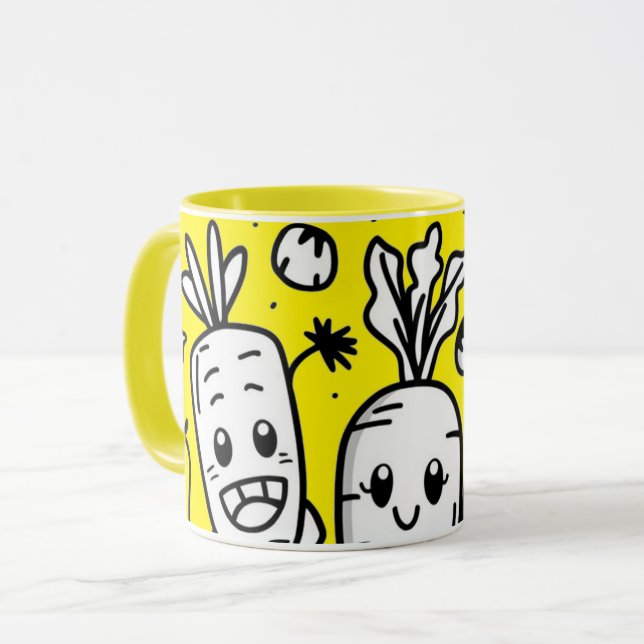 Taza Smiling Veggies Coffee Mug (Anverso izquierdo)