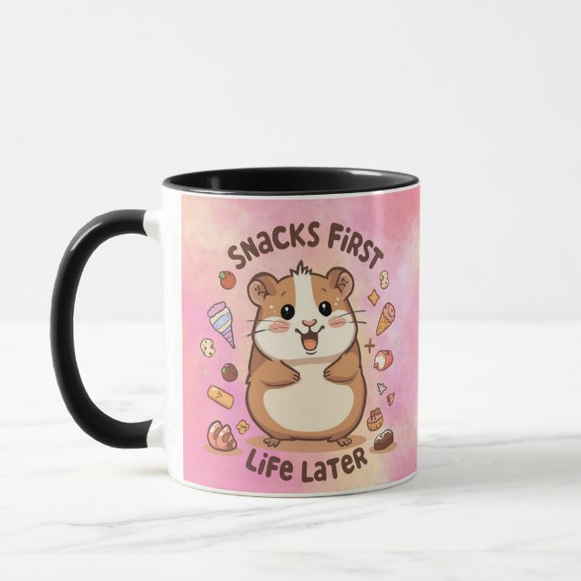 Taza Snack First, Life Later Mug – Funny Snack Lover  (Izquierda)