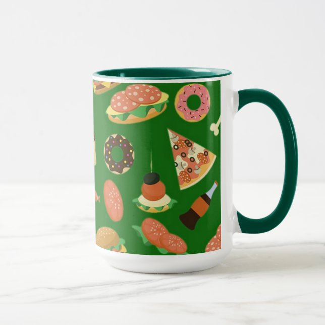 Taza Snack Time Green Coffee Mug (Derecha)