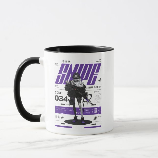 Taza Snipe | Estilo de animaciones | Regalo especial |  (Izquierda)