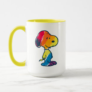 Taza Snoopia arcoiris