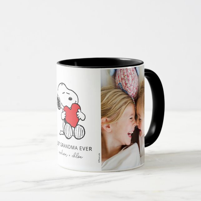 Taza Snoopy Heart | Mejor Abuela de la Historia - Foto (Anverso derecho)