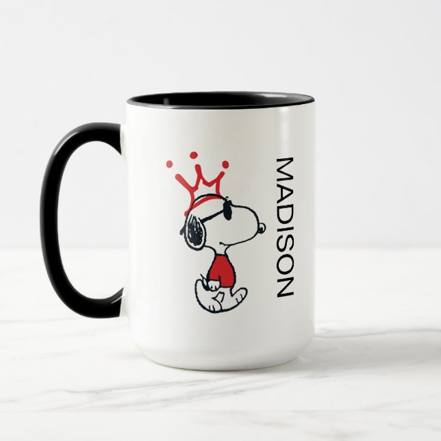 Taza Snoopy - Joe Guay Crown | Añadir su nombre (Izquierda)