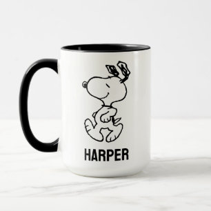 Taza Snoopy So Sweet Flower Pattern   Añadir su nombre