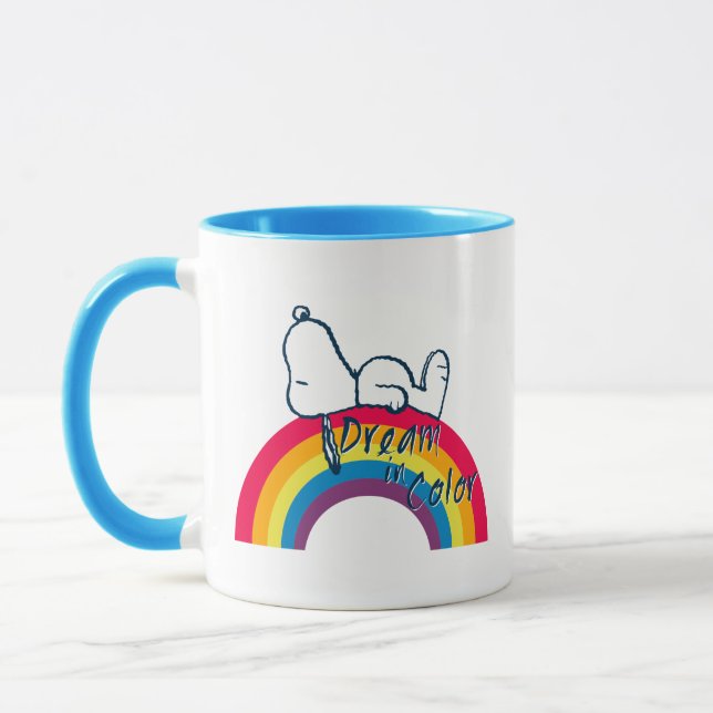 Taza Snoopy | Sueño en arcoiris color (Izquierda)