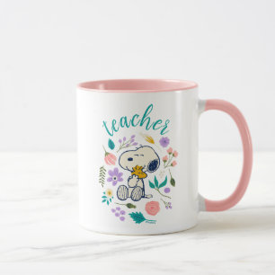 Taza Snoopy y Woodstock Abrazo de Flores Maestro