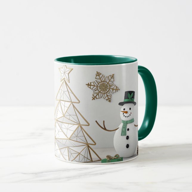 Taza snow man mug (Anverso derecho)