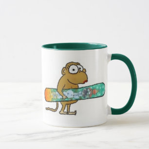 Taza Snowboard Monkey Mug