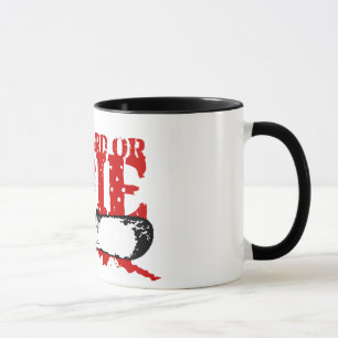 Taza snowboard O MORIR