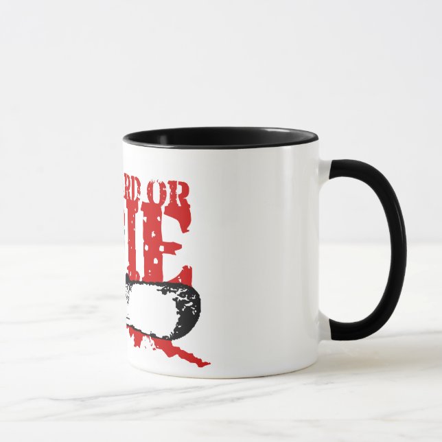 Taza snowboard O MORIR (Derecha)
