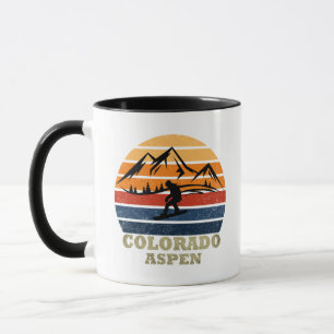 Taza Snowboarder de Aspen Colorado