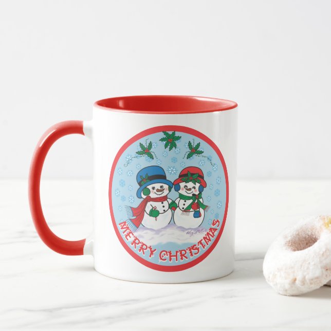 Taza Snowman (Con donut)