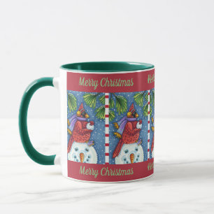 TAZA SNOWMAN BODYGUARD, NAVIDADES CARDINAL REDBIRD