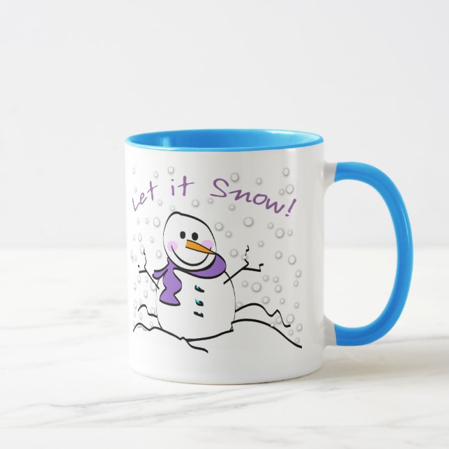 Taza Snowman deja que la nieve sea un asco (Derecha)