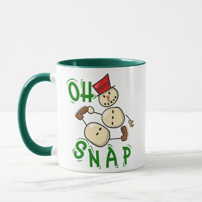 Taza Snowman gingersnap cookie navidades divertidos vac (Izquierda)