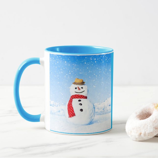 TAZA SNOWMAN MUGS (Con donut)