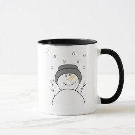 Taza Snowman Sonriendo
