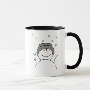Taza Snowman Sonriendo