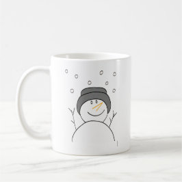 Taza Snowman Sonriendo