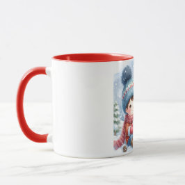 Taza Snowman y amigos Navidades mug
