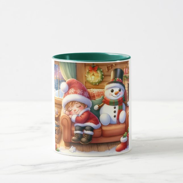 Taza Snowman y amigos Navidades mug (Centro)