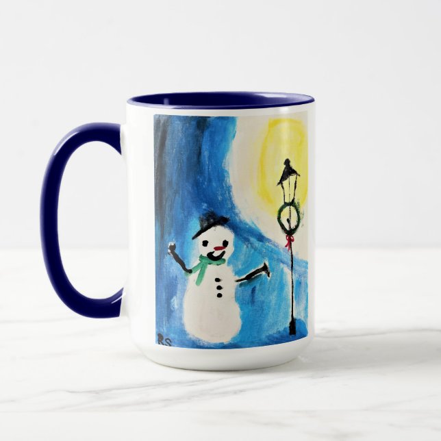 Taza Snowman y Lightpost Mug (Izquierda)