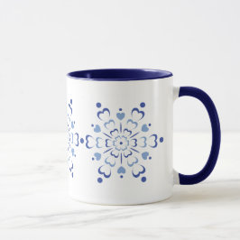Taza Snowy Heartburst