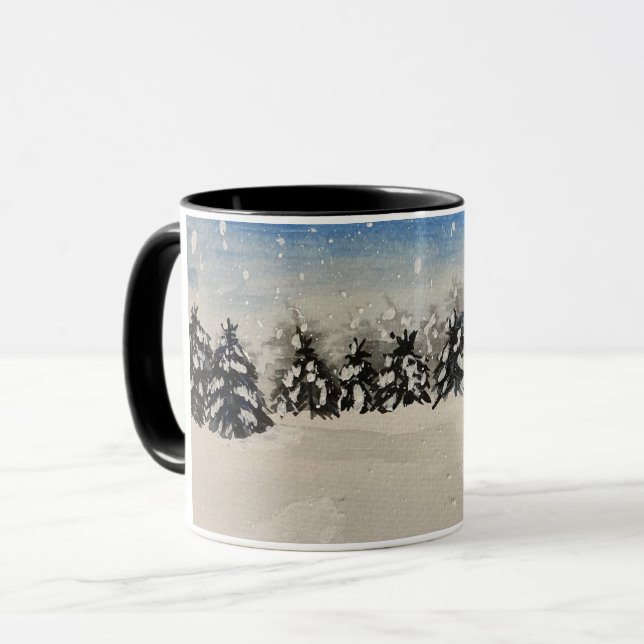 Taza Snowy Trees Mug (Anverso izquierdo)
