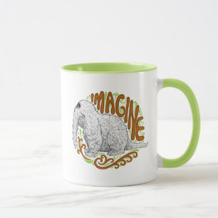 Taza Snuffleupagus B&W Dibujo de esbozo